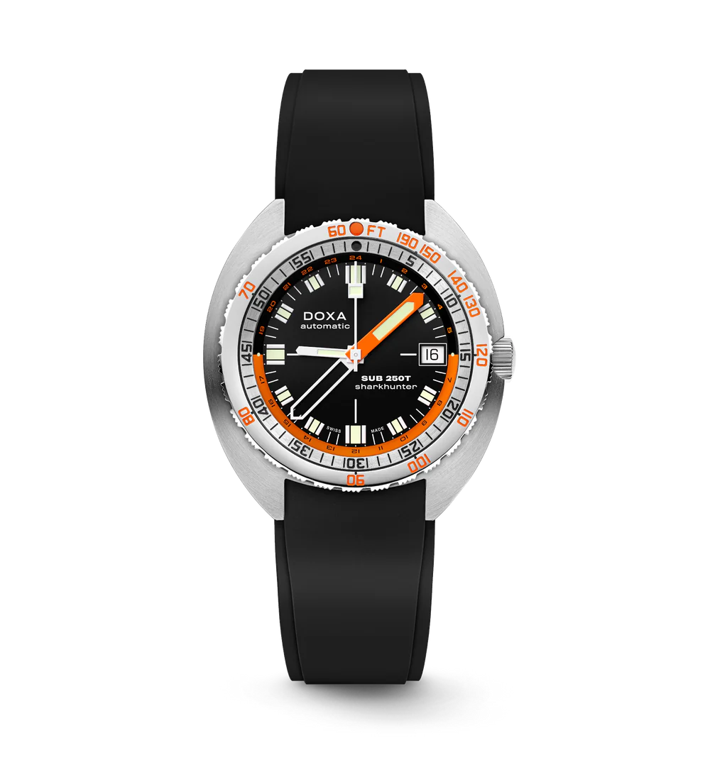 DOXA SUB 250T GMT Sharkhunter Rubber - 855.10.101.20