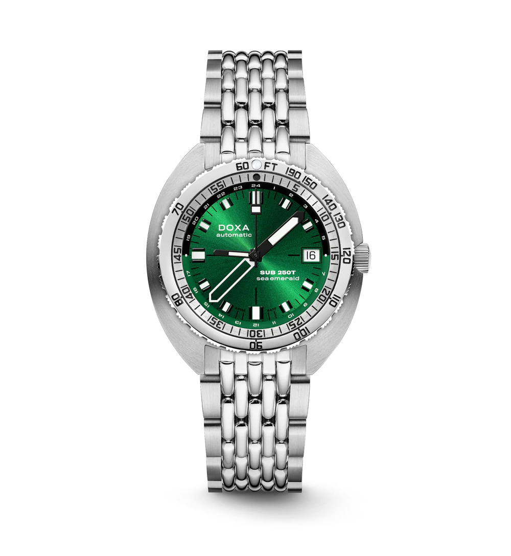 DOXA SUB 250T GMT Sea Emerald Stainless steel - 855.10.131.10