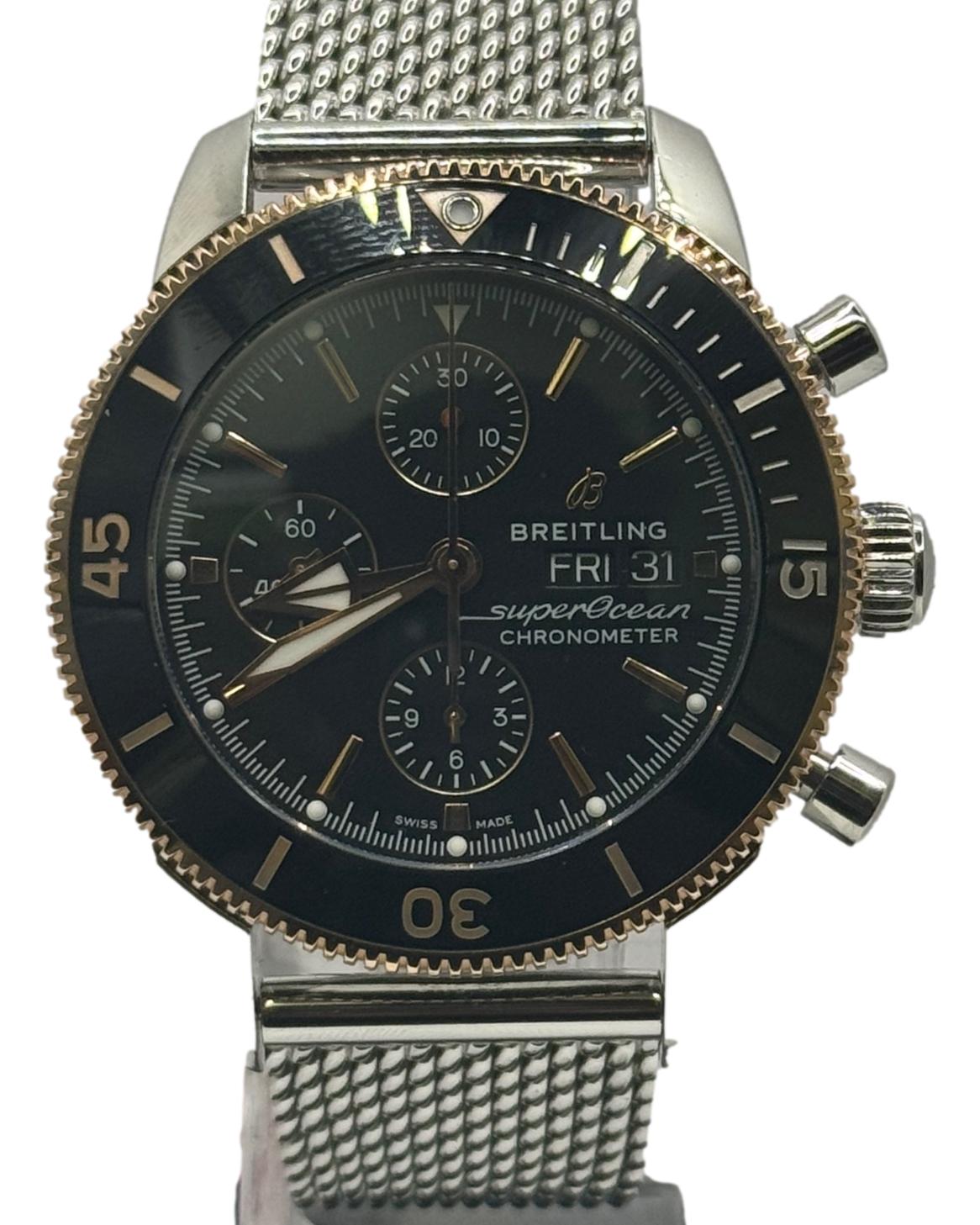 Breitling Superocean Heritage II Chronograph U13313121B1S1 44mm B&P Watch