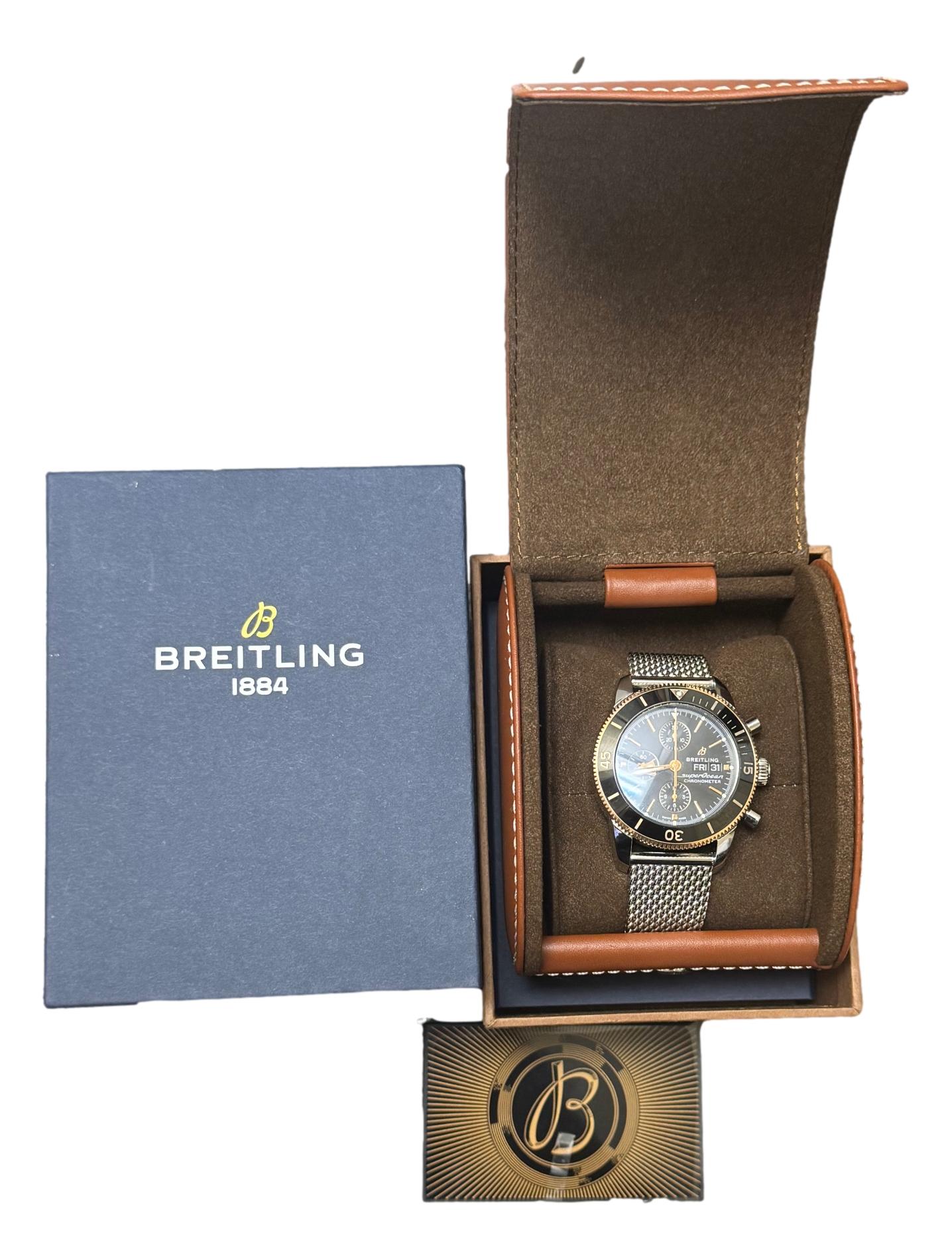 Breitling Superocean Heritage II Chronograph U13313121B1S1 44mm B&P Watch