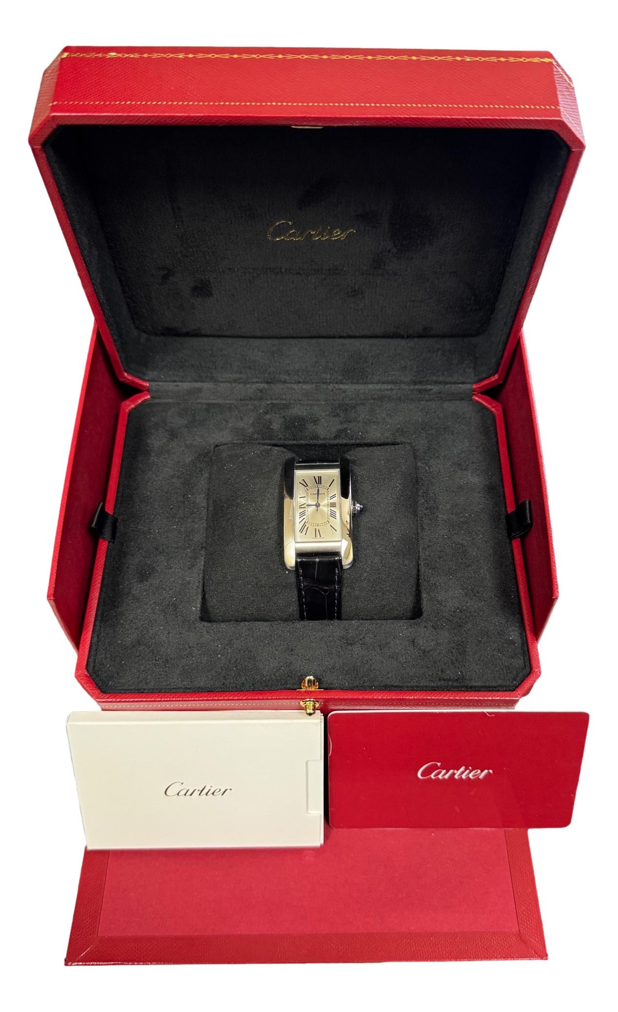 Cartier Tank Américaine 22.5mm WSTA0044 B&P Watch