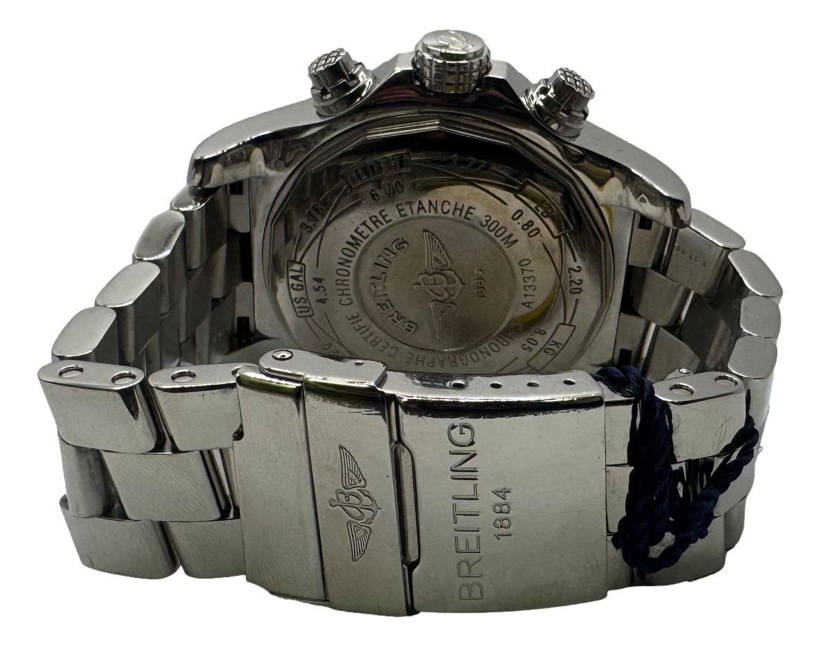 Breitling Super Avenger Stainless Steel Diamond Bezel 48mm A13370 Watch