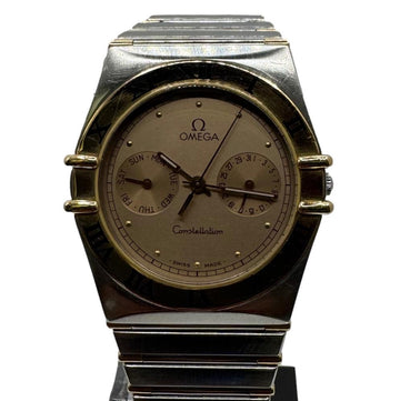 Omega Constellation Day Date DB 396.1069 18k Gold Steel Quartz Watch