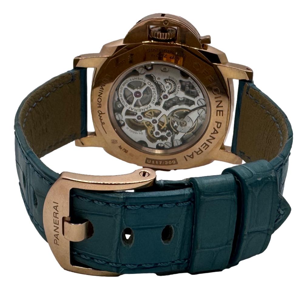 Panerai Luminor Due Rose Gold Ivory Dial PAM00741 42mm B&P Watch