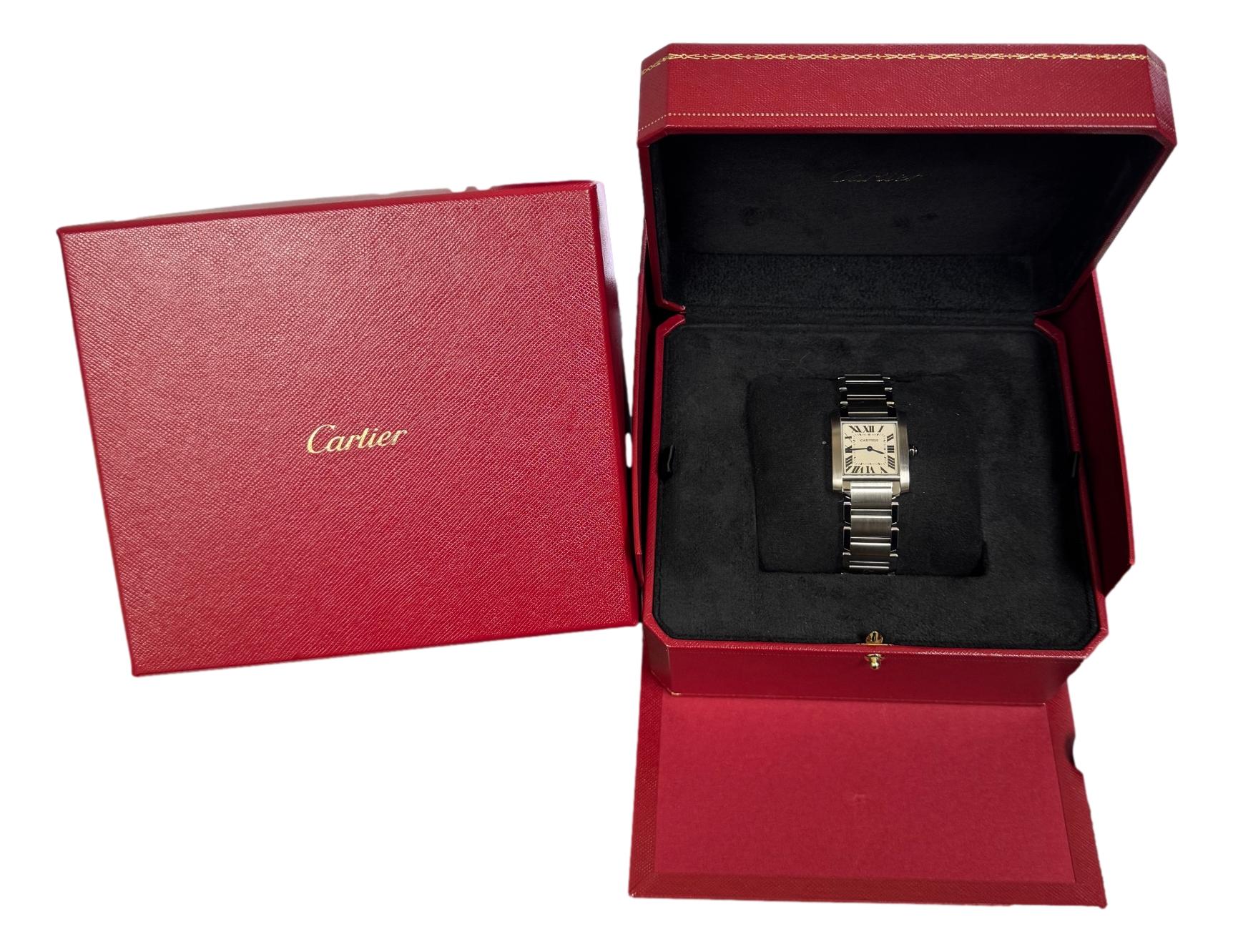 Cartier Tank Française 3751 25mm Box Watch