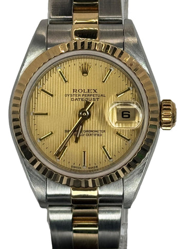 Rolex Lady-Datejust 26mm Oyster 18k Gold and Steel 79173 B&P