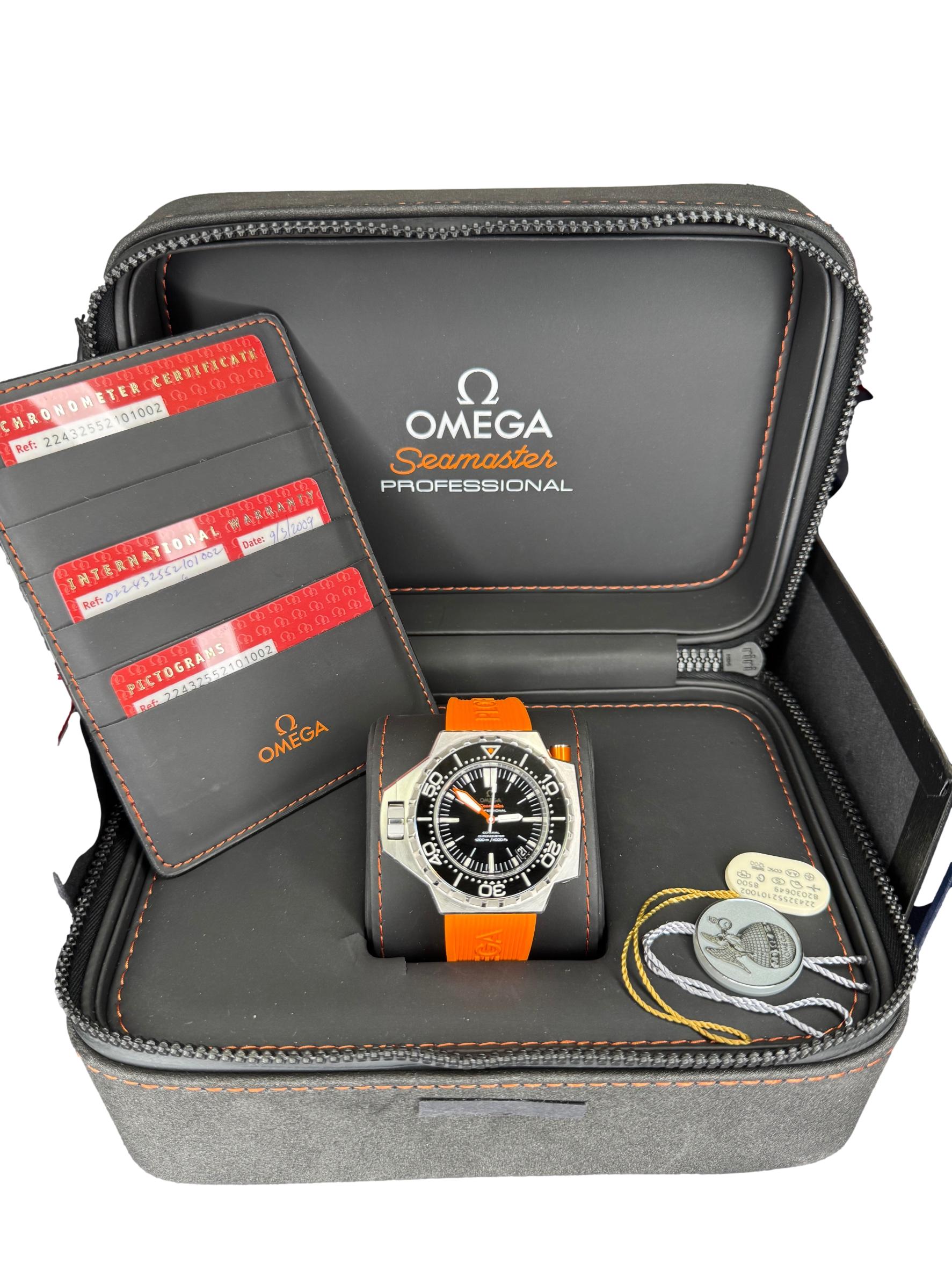 Omega Seamaster Ploprof Steel Black Dial Automatic Watch 224.32.55.21.01.002