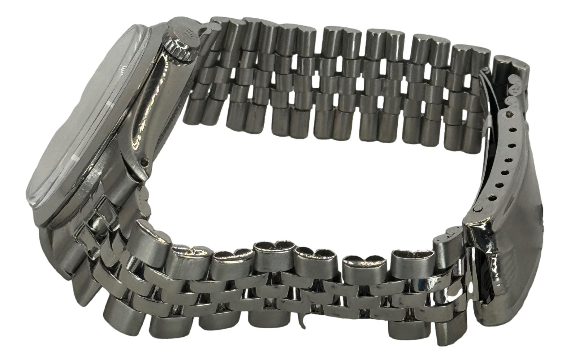 Rolex Air King 5500 34mm Jubilee Bracelet Silver Dial Watch