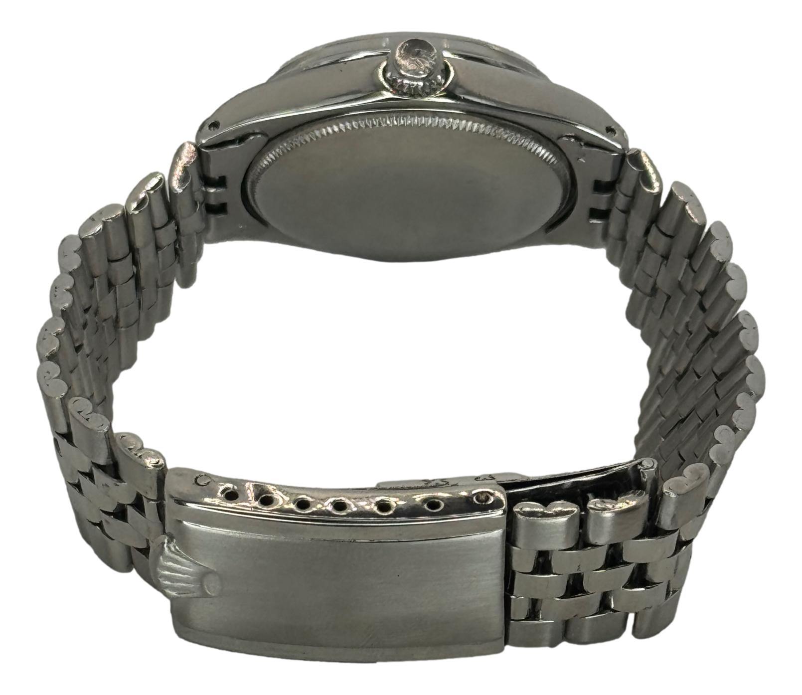 Rolex Air King 5500 34mm Jubilee Bracelet Silver Dial Watch