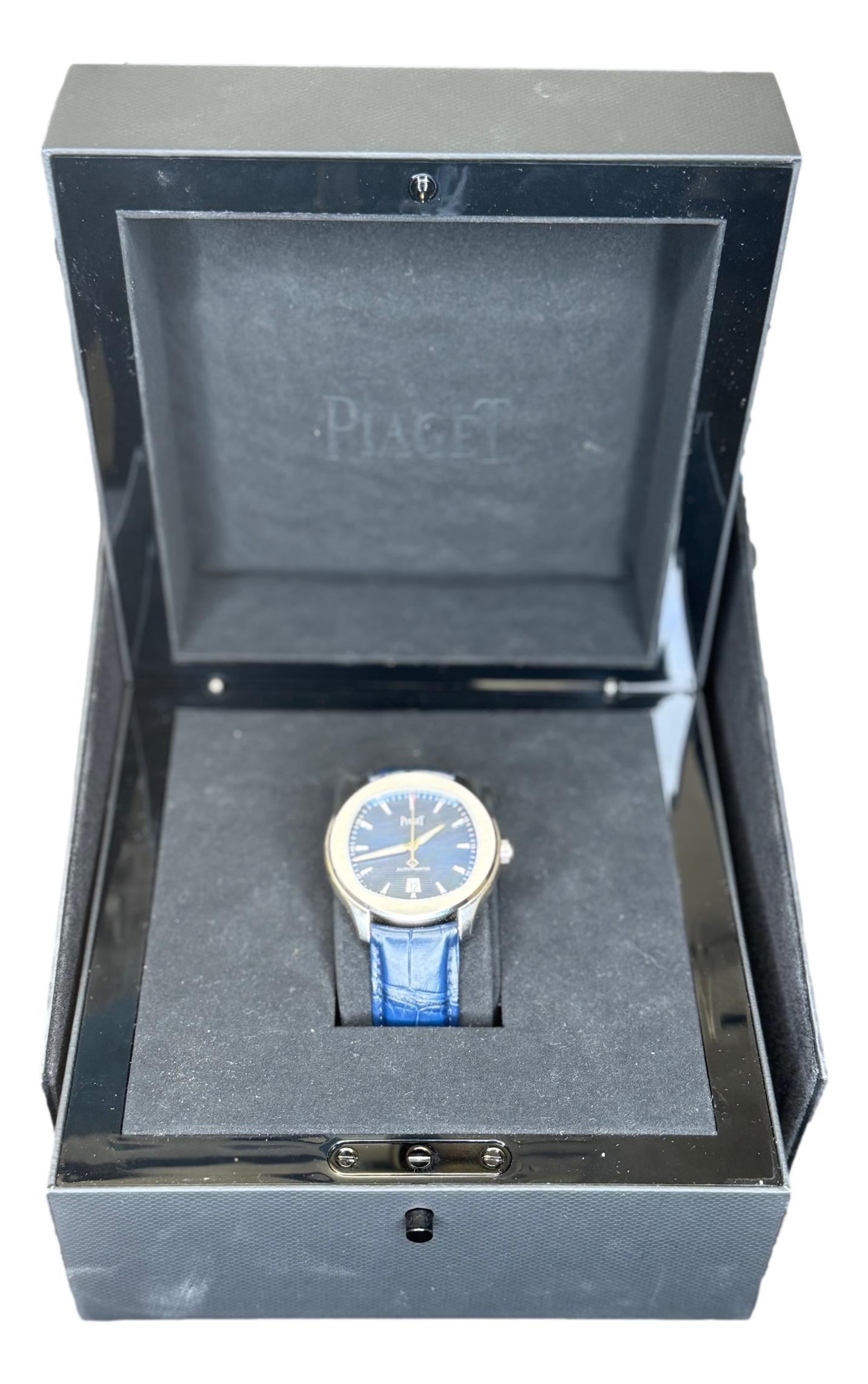 Piaget Polo S GOA43001 Blue Dial B&P watch