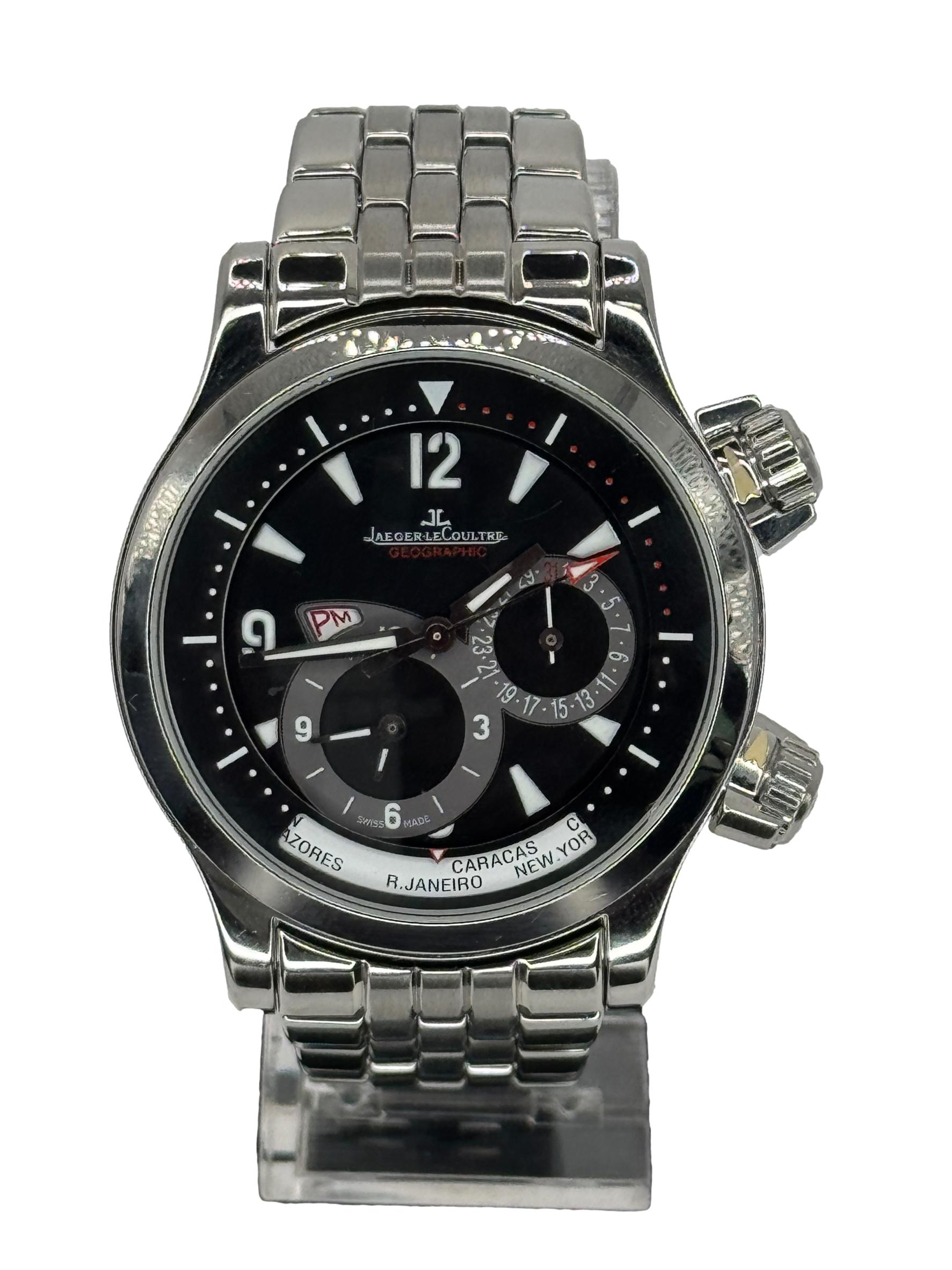 Jaeger-LeCoultre Master Compressor Geographic Worldtime q1718470 B&P Watch