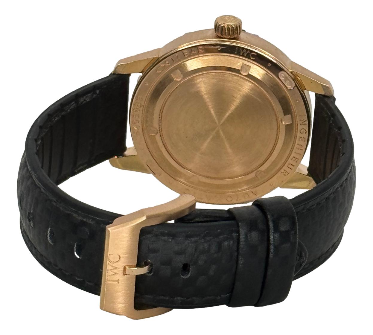 IWC Ingenieur Automatic IW357003 Watch with Custom Carbon Strap Watch