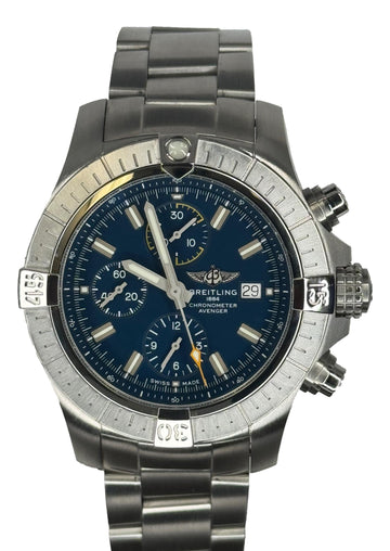 Breitling Avenger Chrono 45mm A13317 B&P Watch