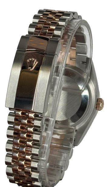 Rolex Datejust 36mm 126231 Jubilee bracelet fluted bezel silver palm motif diamond Dial B&P
