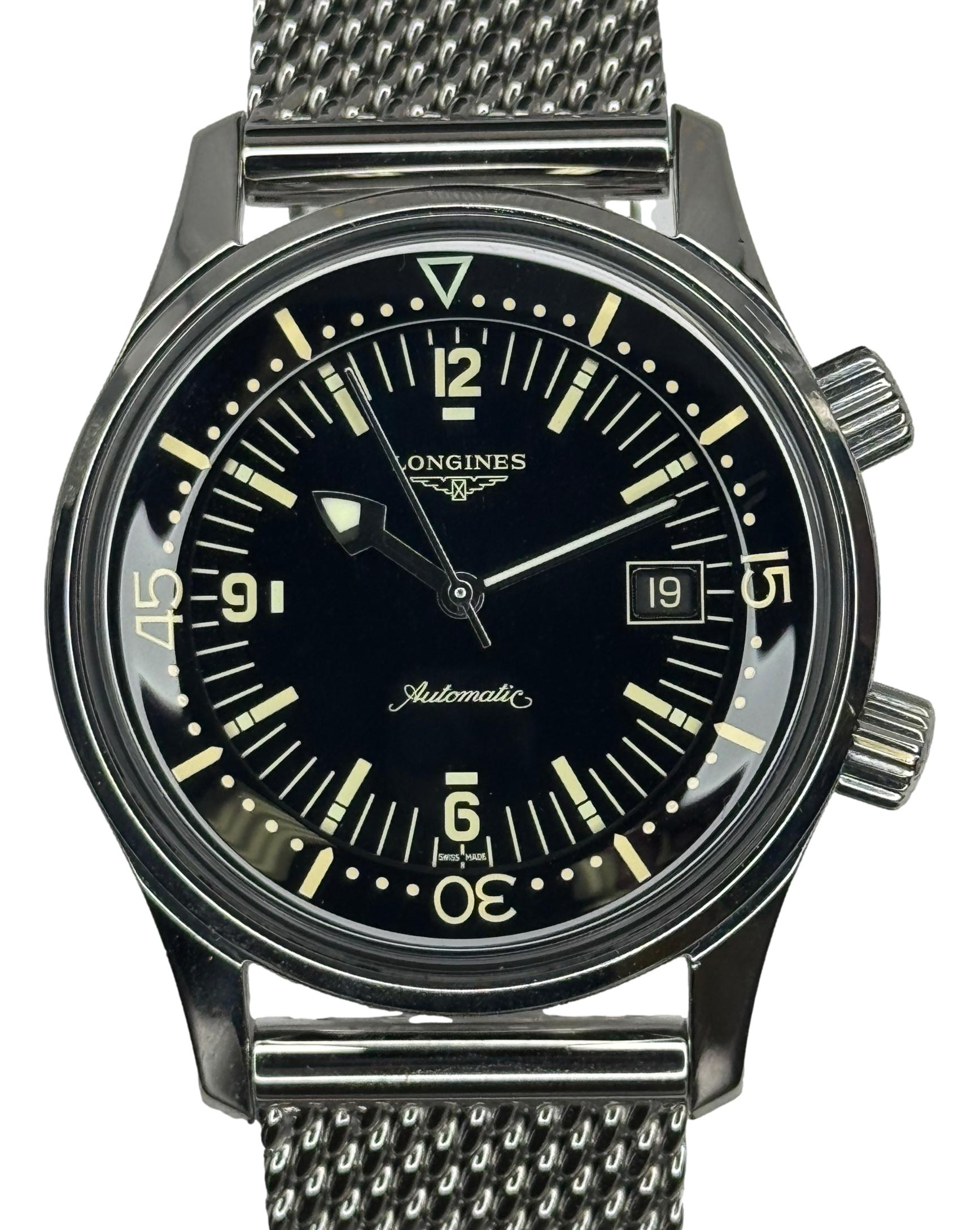 Longines Legend Diver Men's Black Automatic Watch L37744506. B&P watch