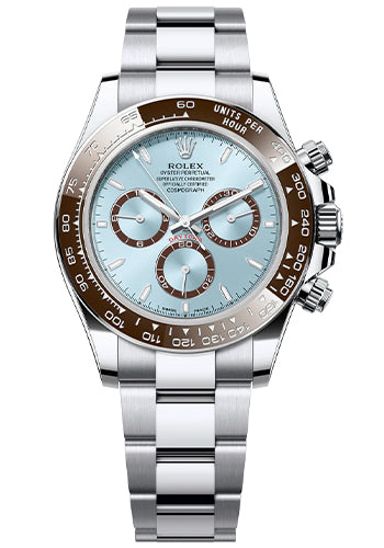Rolex Platinum Cosmograph Daytona 40 Watch - Ice Blue Index Dial - 126506-0001