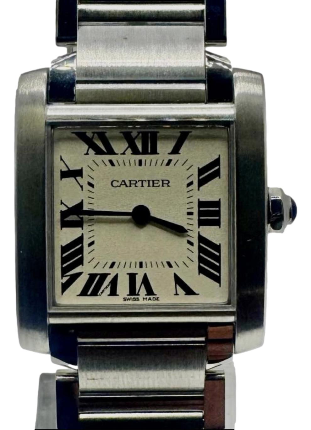 Cartier Tank Française 3751 25mm Box Watch