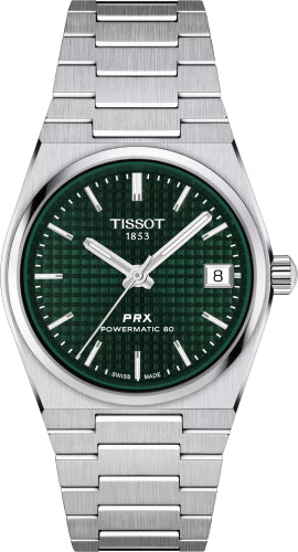Tissot PRX Powermatic 80 35mm Green Dial Watch - T137.207.11.091.00