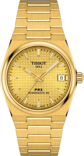 Tissot PRX Powermatic 80 35mm Champagne Dial Watch - T137.207.33.021.00