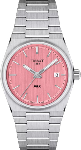 Tissot PRX 35mm Stainless Steel Case Pink Dial Watch - T137.210.11.331.00