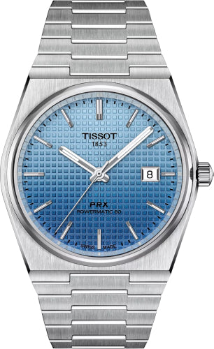 Tissot PRX Powermatic 80 Gradient 40mm Ice Blue Chameleon Dial Watch - T137.407.11.351.01