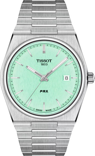 Tissot PRX 40mm Stainless Steel Case Light Green Dial - T137.410.11.091.01