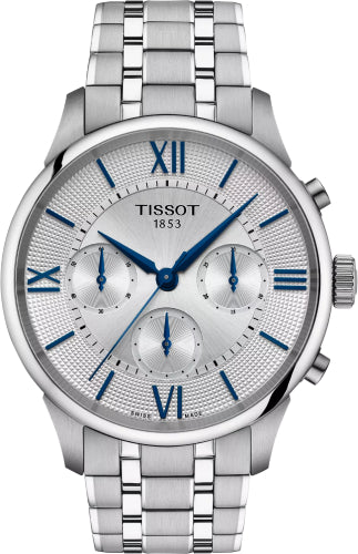 Tissot Chemin Des Tourelles Automatic Chronograph  42 mm Silver Dial Watch - T139.462.11.038.00