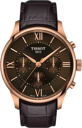 Tissot Chemin Des Tourelles Automatic Chronograph Brown Dial Watch - T139.462.36.298.00