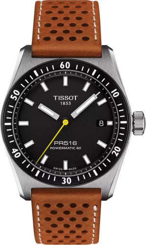 Tissot PR516 Powermatic 80 Black Dial 38 mm Watch - T149.407.16.051.00