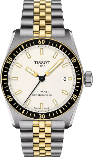 Tissot PR516 Powermatic 80 White Dial 38 mm Watch - T149.407.22.011.00