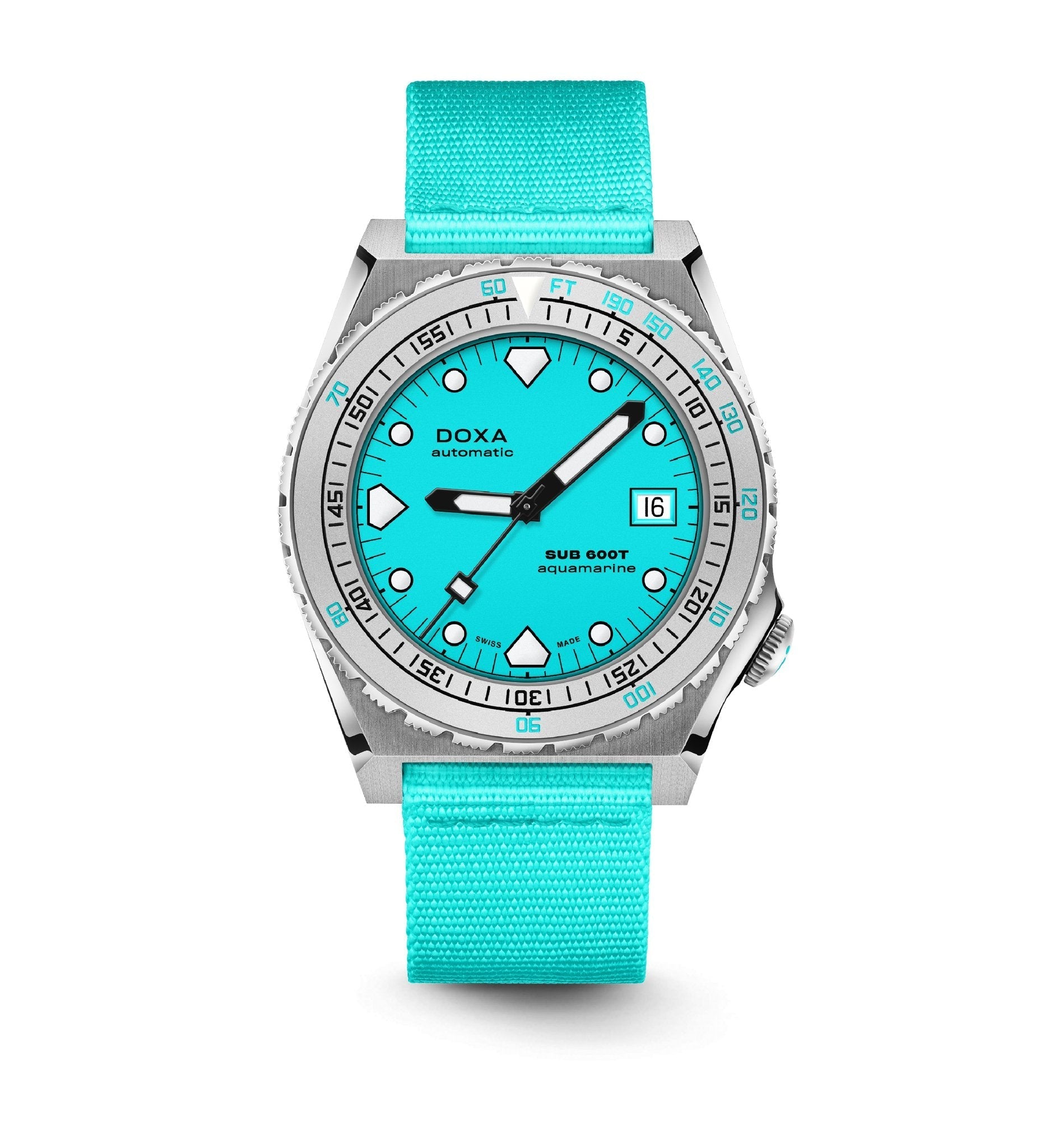 SUB 600T Aquamarine NATO Stainless steel Sandblasted