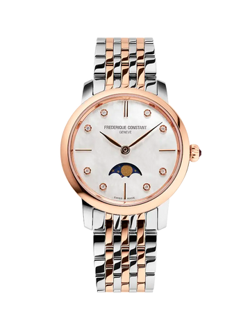 Frederique Constant Classics Slimline Ladies Moonphase - FC-206MPWD1S2B