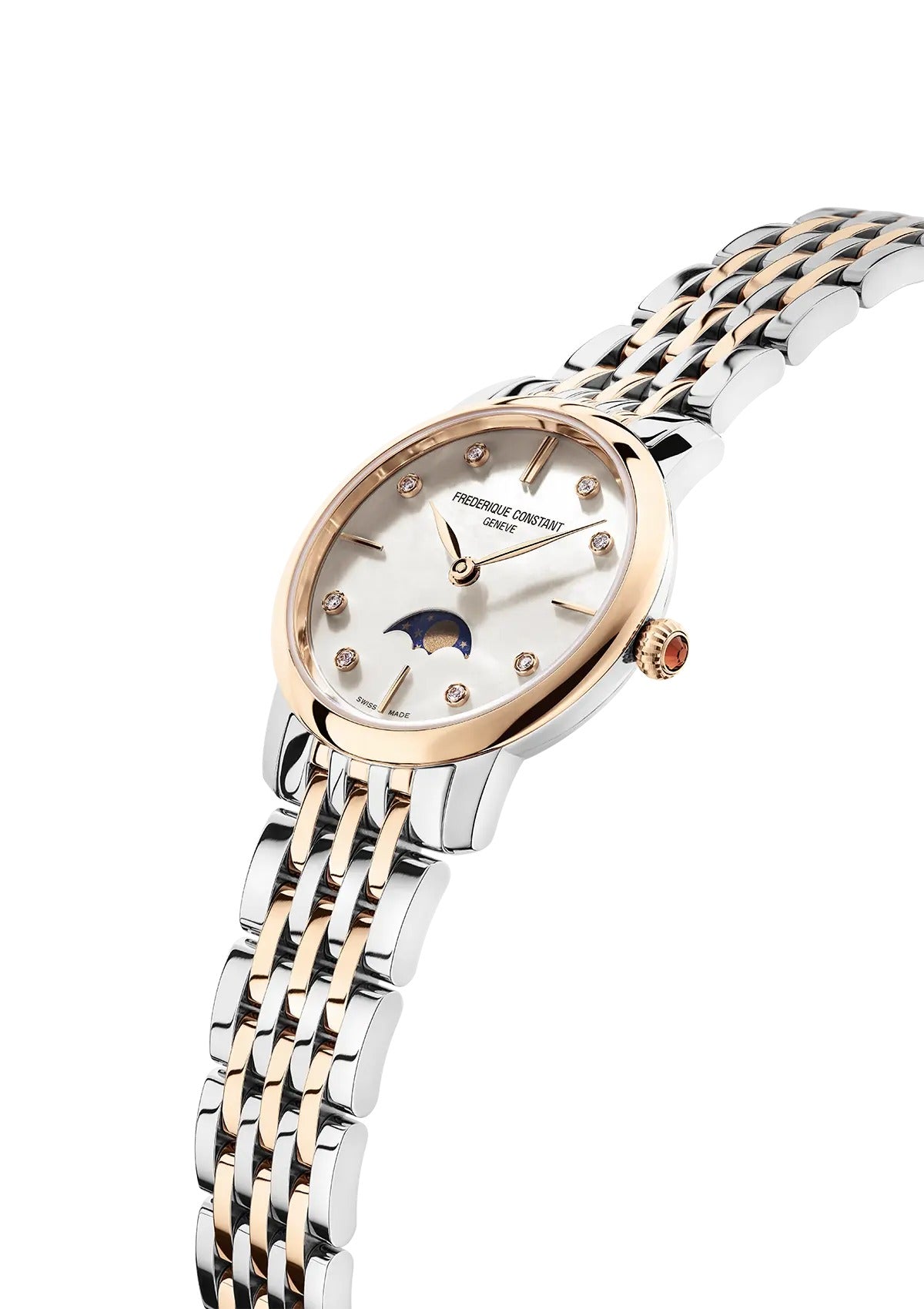 Frederique Constant Classics Slimline Ladies Moonphase - FC-206MPWD1S2B