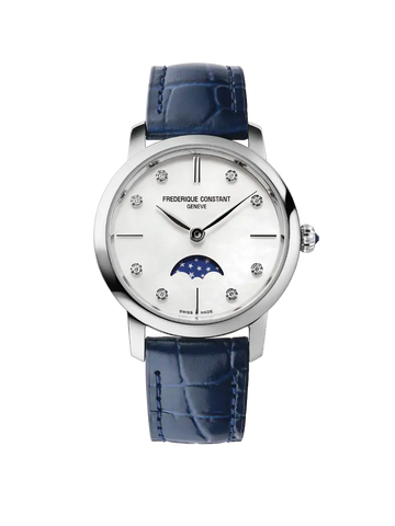 Frederique Constant Classics Slimline Ladies Moonphase - FC-206MPWD1S6