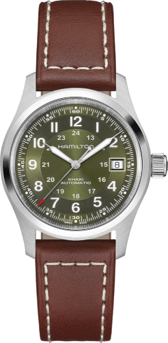 Khaki Field Auto 38mm Green Dial Watch - H70455560