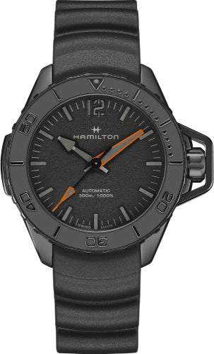 Hamilton Khaki Navy Frogman Auto 46mm Black Dial Watch - H77845330