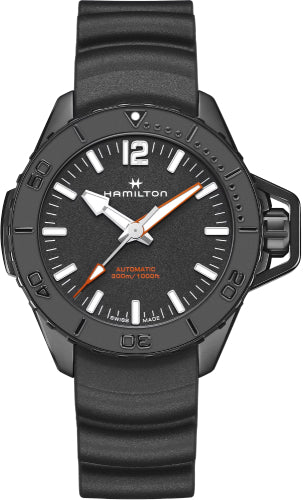 Hamilton Khaki Navy Frogman Auto 46mm Black Dial Watch - H77855330