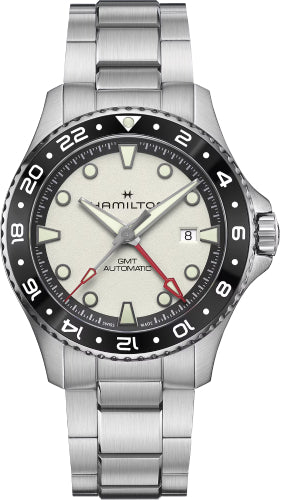 Hamilton Khaki Navy Scuba Automatic GMT 43mm Silver Dial Watch - H82555150