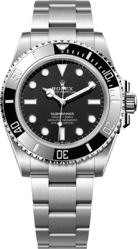 Rolex Submariner No Date Stainless Steel Black Dial 41mm - 124060