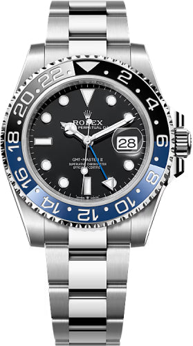 Rolex GMT-Master II 40mm Black Dial Cerachrom Bezel Oyster Bracelet (Batman) - 126710BLNR | 2024 Model