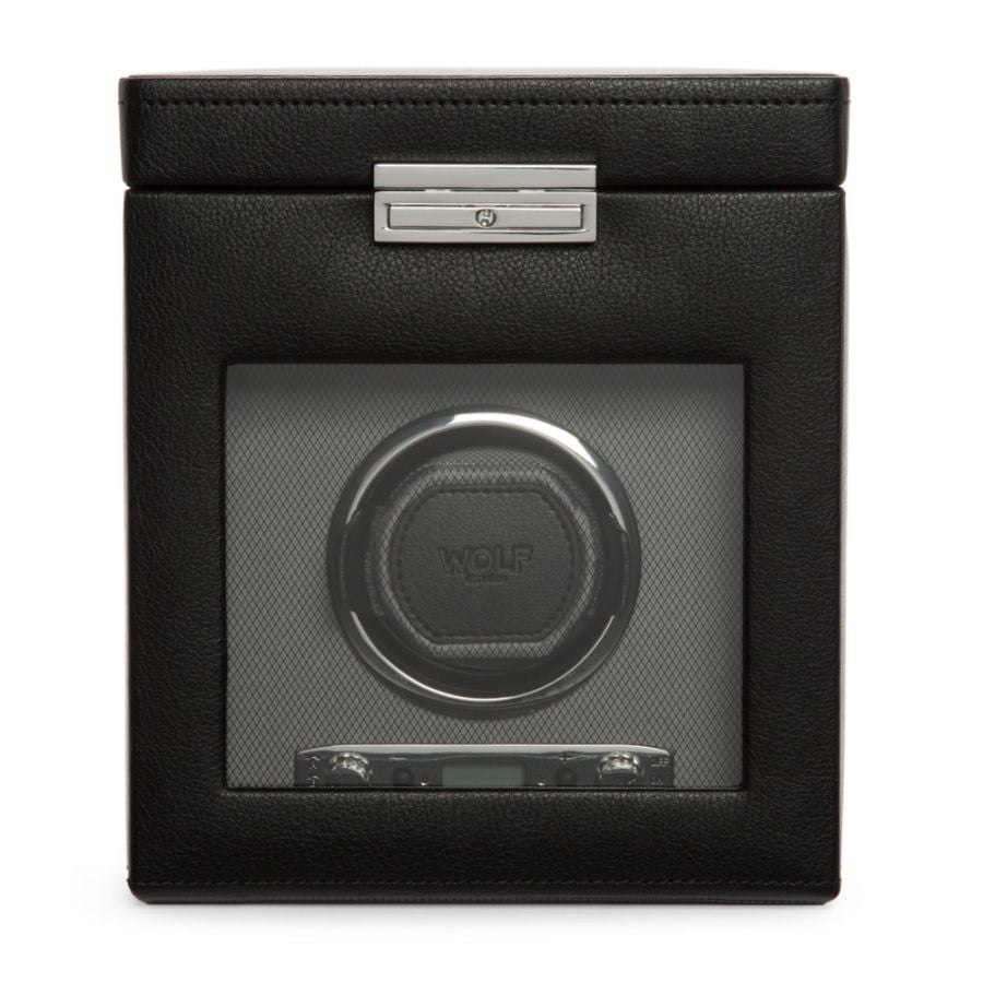 Classic Single Watch Winder with Storage