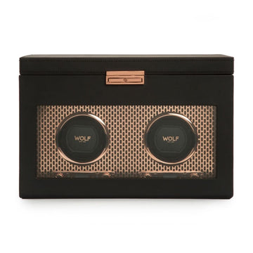 Axis Double Watch Winder With Storage