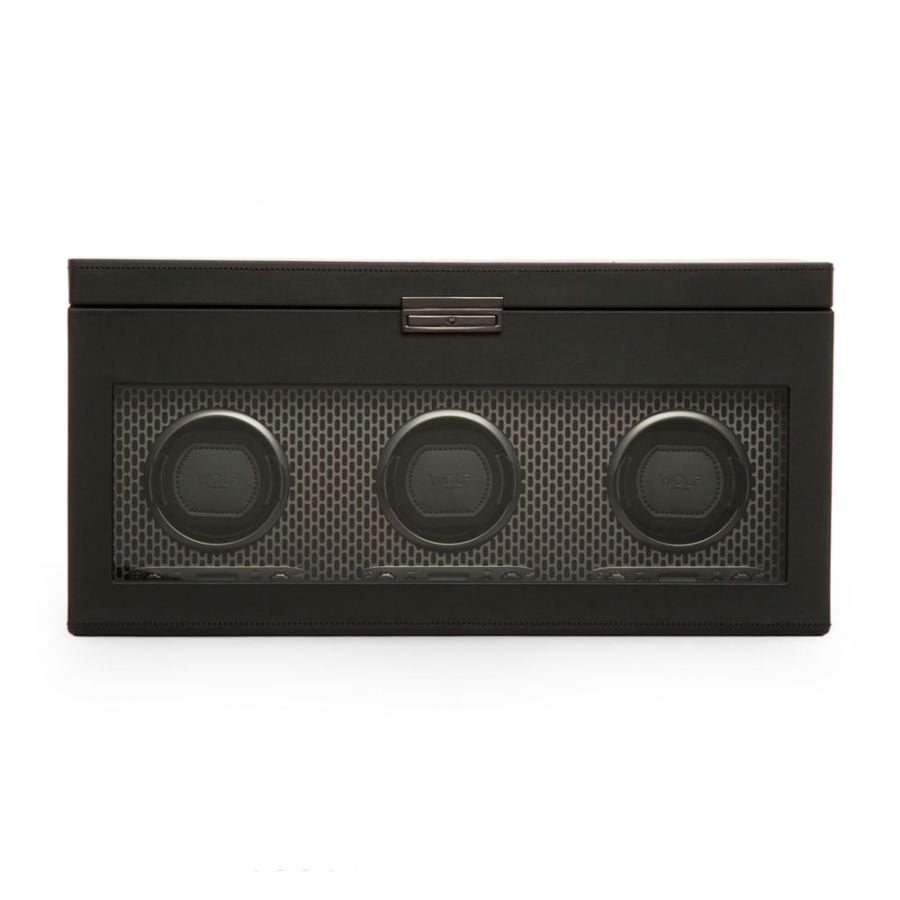 Axis Triple Watch Winder With Storage