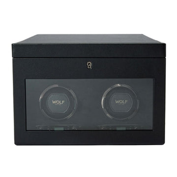 British Racing Double Watch Winder with Storage