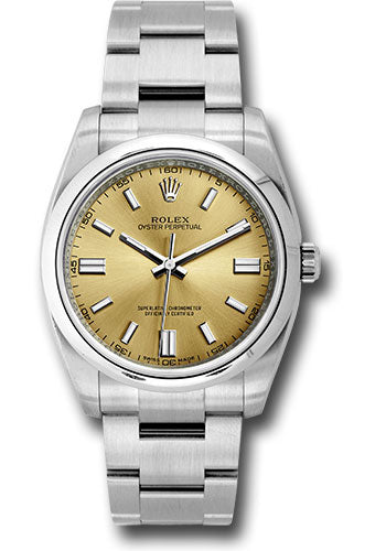 Rolex Steel Oyster Perpetual 36 Watch - Domed Bezel - White Grape Index Dial - 116000 wgio