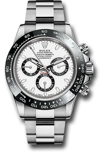 Rolex Steel Cosmograph Daytona 40 Watch - White Panda Index Dial - 116500LN w