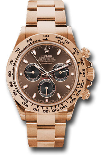 Rolex Everose Gold Cosmograph Daytona 40 Watch - Chocolate and Black Index Dial - 116505 chocbki