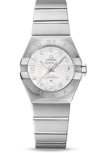 Omega Constellation Co-Axial Watch - 27 mm Steel Case - Mother-Of-Pearl Dial - 123.10.27.20.55.002