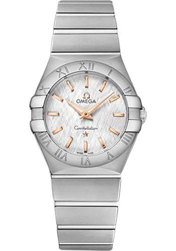 Omega Constellation Quartz Watch - 27 mm Steel Case - White -Silvery Dial - 123.10.27.60.02.004
