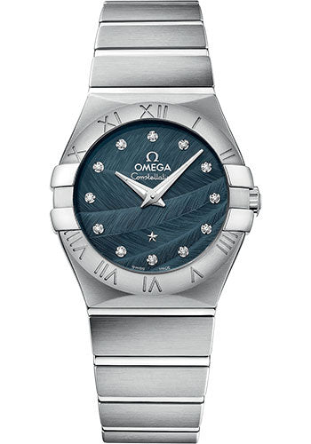 Omega Constellation Quartz Watch - 27 mm Steel Case - Blue Dial - 123.10.27.60.53.001